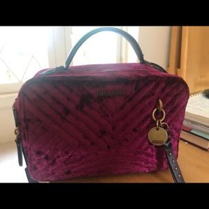 NWOT Velvet Nine West Maroon Purse With Strap